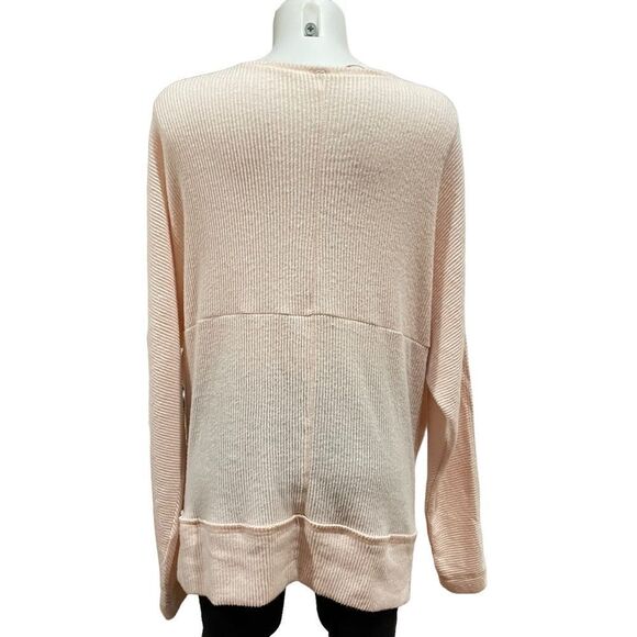 Free People Cozy With You Drape Oversized Pullover‎ in Champagne Toast sz medium - Picture 6 of 9